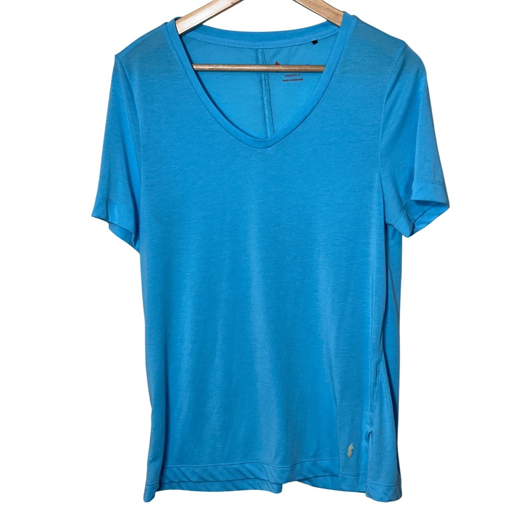 Cotopaxi Women's‎ V Neck Paseo Travel T Shirt Casual Top Blue Sky Size Medium